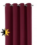BEAUTEX Zasłona zaciemniająca z oczkami, szerokość: 140 cm, wysokość 245 cm
