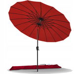 Parasol klasyczny Vounot pomarańcze i czerwienie 270 x 240 cm