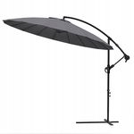 Parasol z wysięgnikiem Vounot szary 300 x 250 cm