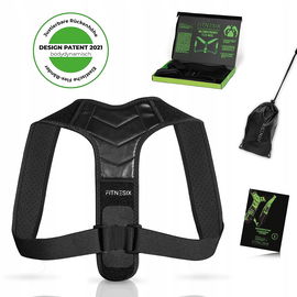 Korektor postawy Fitnesix HT-20001 czarny rozm. m/L