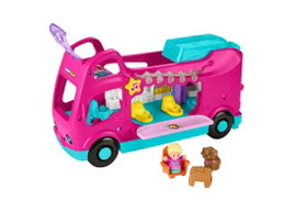 Fisher-Price Little People HYR86 Barbie Samochód Kempingowy Dźwięk Światło