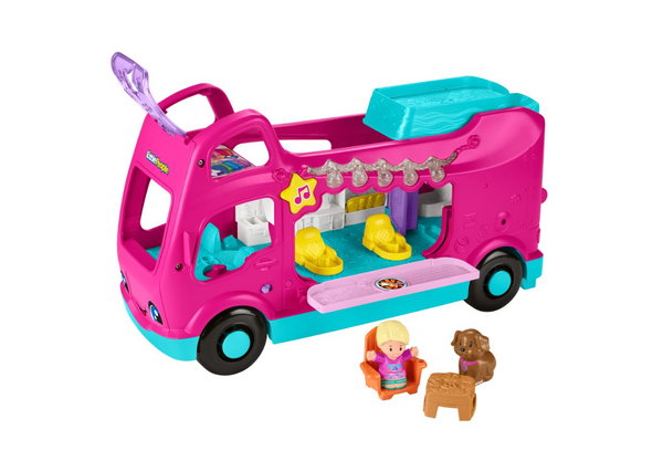 Fisher-Price Little People HYR86 Barbie Samochód Kempingowy Dźwięk Światło