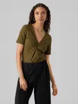 VERO MODA Bawełniana bluzka v neck (S)