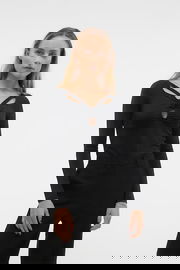 VERO MODA Czarna bluzka cut out (M)