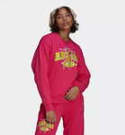 ADIDAS Różowa bluza haft BAMBI SWEAT (34)