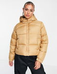 MISSGUIDED Camelowa kurtka kaptur (38)