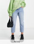 TOPSHOP PETITE Niebieskie jeansy zamek (30/28)