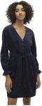VERO MODA Granatowa sukienka pasek (XS)