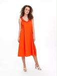 VERO MODA Sukienka pomarańczowa midi (XS)