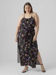 VERO MODA Czarna sukienka maxi pasek (46)