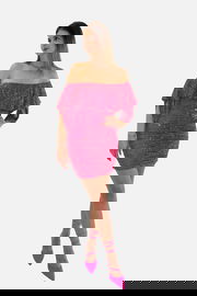 SILVIAN HEACH Fuksjowa cekinowa sukienka (XS)