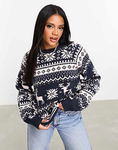 THREADBARE Wzorzysty sweter długi rękaw (36)