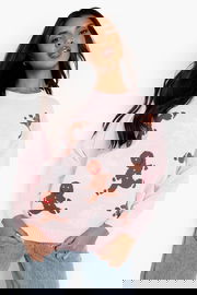 BOOHOO Różowy sweter świąteczny (XL)