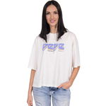 PEPE JEANS Biały t-shirt logo (M)