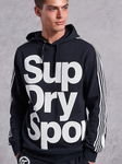 SUPERDRY Granatowa bluza nadruk (M)