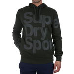 SUPERDRY Ciemnozielona bluza nadruk (S)