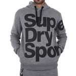 SUPERDRY Szara bluza logo (L)