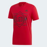 ADIDAS Czerwony t-shirt BELGIUM FT6050 (S)