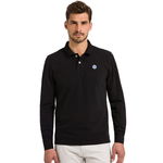 NORTH SAILS Czarna koszulka polo logo (XL)