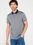 TOMMY HILFIGER Logowana koszulka polo guziki (M)