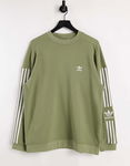 ADIDAS Logowana bluza khaki (L)