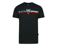 PLEIN SPORT Czarny logowany t-shirt (XL)