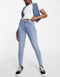 TOPS Niebieskie jeansy rurki (36)