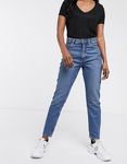 MONKI Niebieskie mom jeans 7/8 (30)