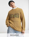 RECLAIMED VINTAGE Dzianinowy sweter haft (S)
