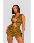 PRETTYLITTLETHING Asymetryczny top khaki (34)