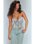 PRETTYLITTLETHING Wzorzysty top gorset (42)