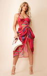 PRETTYLITTLETHING Kolorowa sukienka midi (36)