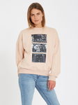 VOLCOM Jasnoróżowa bluza nadruk (S)