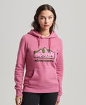 SUPERDRY Różowa logowana bluza kaptur (38)