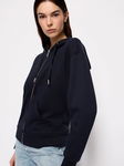 ARMANI EXCHANGE Granatowa bluza zamek kaptur (XS)