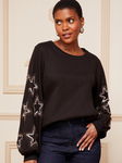 LOVE & ROSES Czarna bluza cekiny (34)