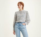 LEVI'S Wzorzysta bluzka guziki CAROLINA (S)