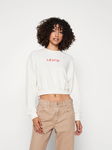LEVI'S Ecru krótka bluza logo (L)