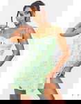 PRETTYLITTLETHING Wzorzysta sukienka mini (32)