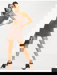 MISSGUIDED Brązowa sukienka mini (36)