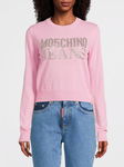 M05CH1N0 JEANS Różowy logowany sweter (M)