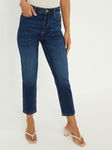 DOROTHY PERKINS Niebieskie mom jeans zamek (36)