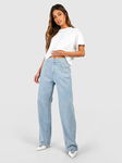 BOOHOO Niebieskie mom jeans cyrkonie (44)