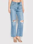 VERO MODA Niebieskie jeansy dziury (30/32)