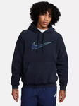 NIKE Granatowa polarowa bluza logo (L)