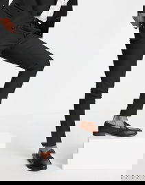 ASO DESIGN Czarne spodnie lampasy (28)