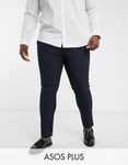 ASO DESIGN Granatowe spodnie skinny (W42L34)