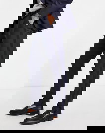 ASO DESIGN Granatowe spodnie lampasy (32/32)