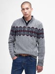 BARBOUR Szary sweter zamek (M)