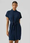 VERO MODA CURVE Granatowa sukienka pasek (50)
